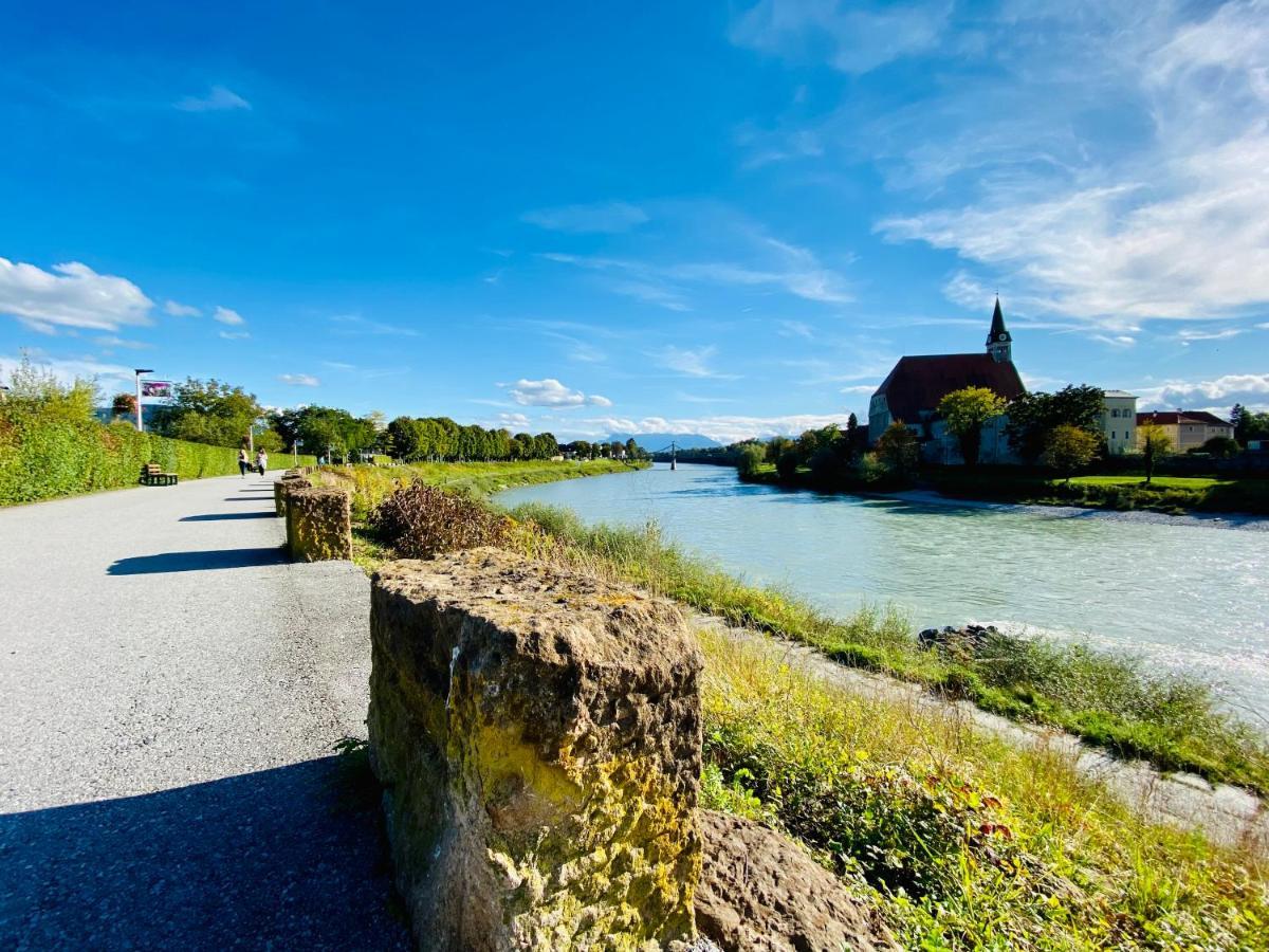 Ferienwohnung An Der Romantischen Salzachschleife Naehe Salzburg Laufen Dış mekan fotoğraf